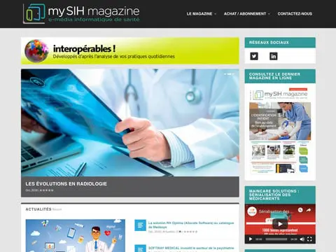 Mysih : Magazine e-média de l’informatique de santé